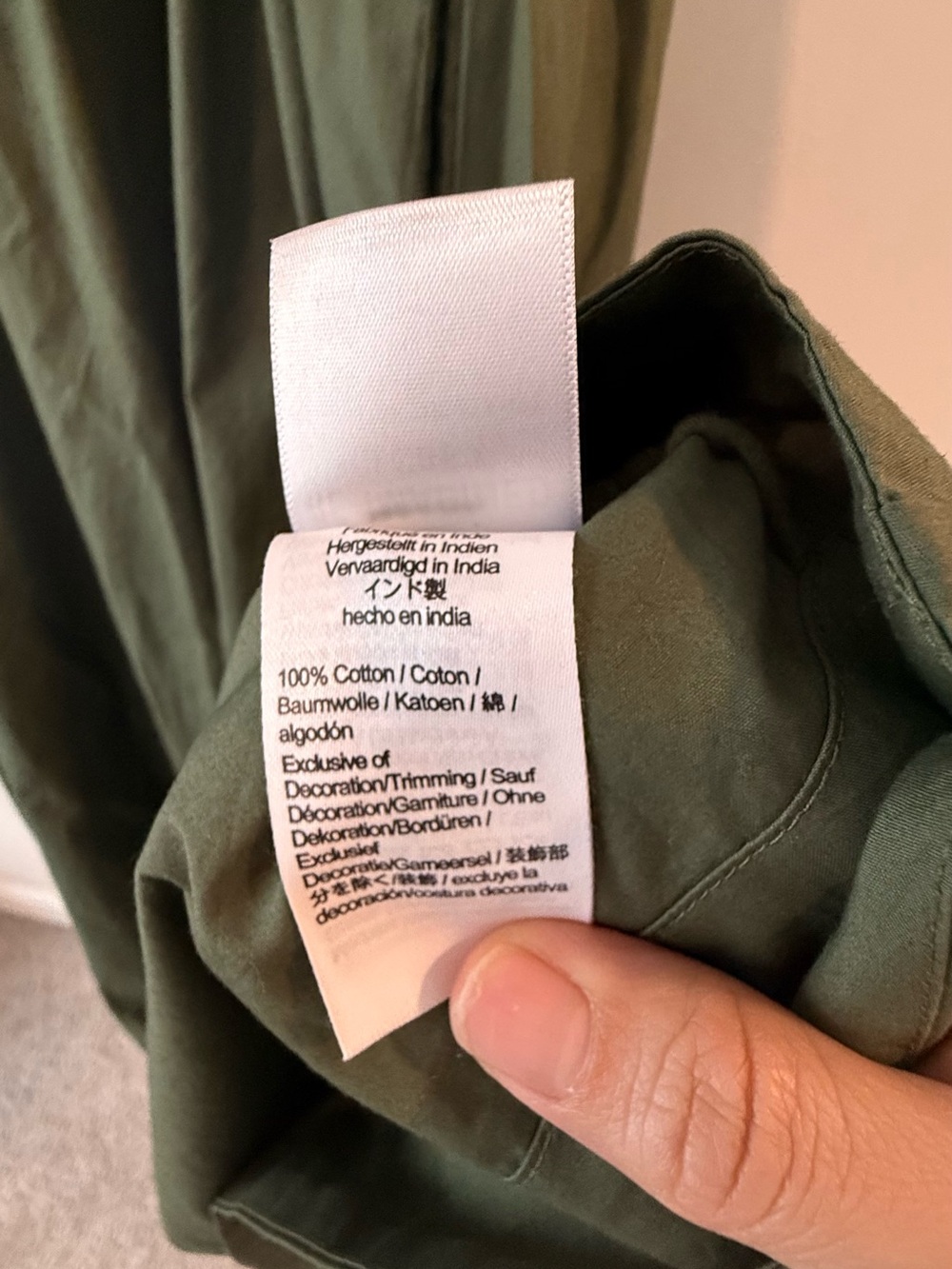 J.Crew Olive Green Smocked Waist Poplin Midi Dress Puff Sleeve🧡 - Picture 10 of 11